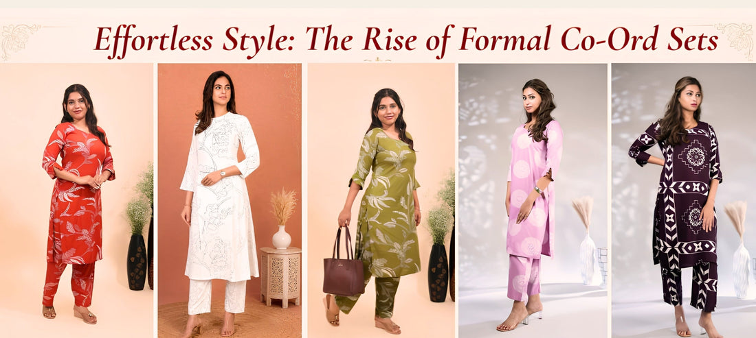 Effortless Style: The Rise of &nbsp;Formal and Casual Co-Ord Sets&nbsp; Formal Co-Ord Sets from Tamil Nadu — Why Every Working Woman Needs One