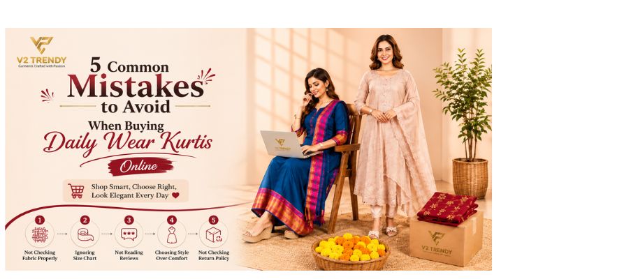 5 Common Mistakes to Avoid When Buying Daily Wear Kurtis Online