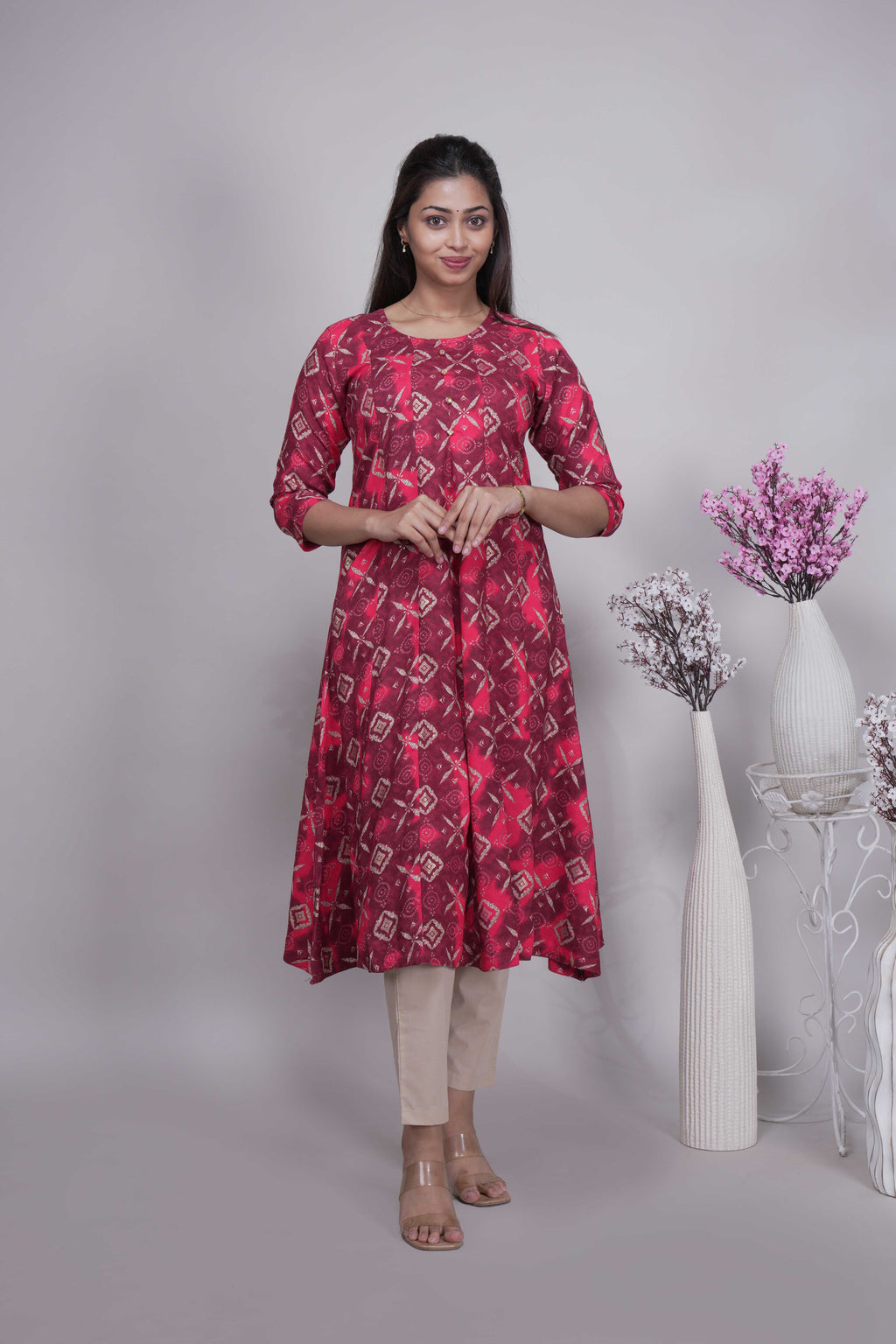 Women's Ethnic Printed A-Line Kurta