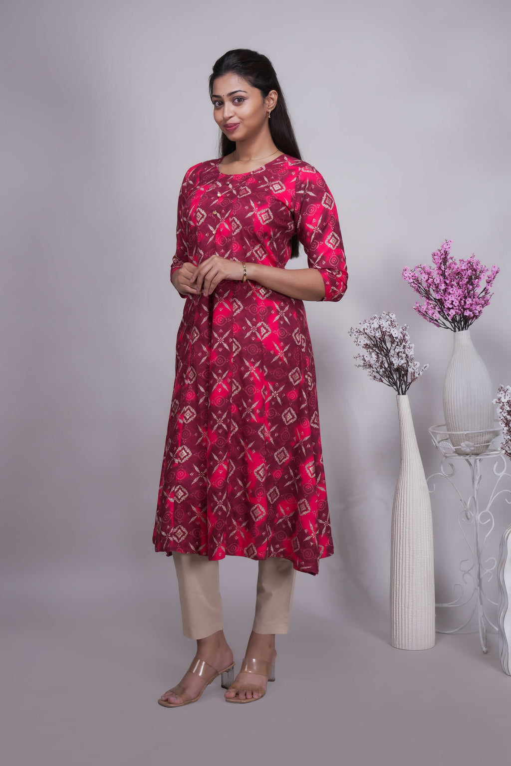 Women's Ethnic Printed A-Line Kurta