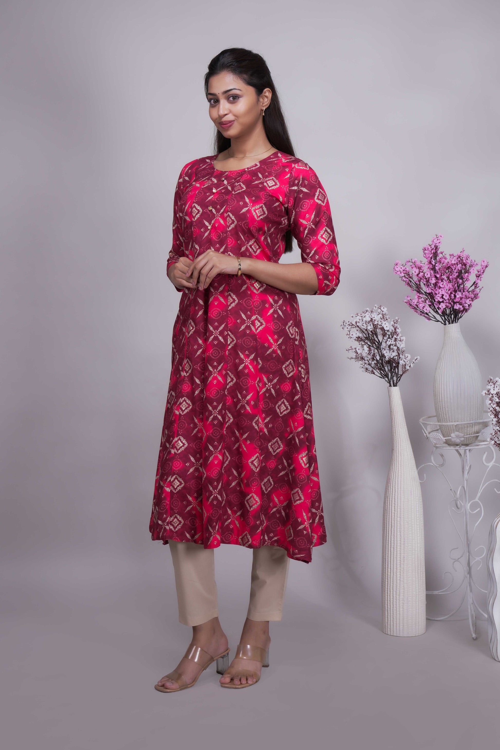 Women's Ethnic Printed A-Line Kurta