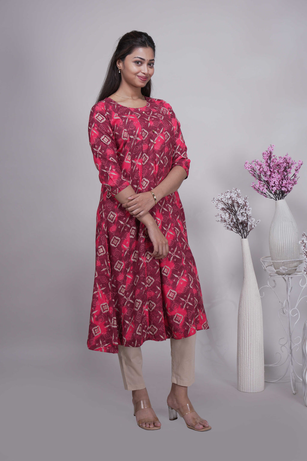 Women's Ethnic Printed A-Line Kurta