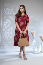 Floral Tunic Tops for Women from Tamil Nadu