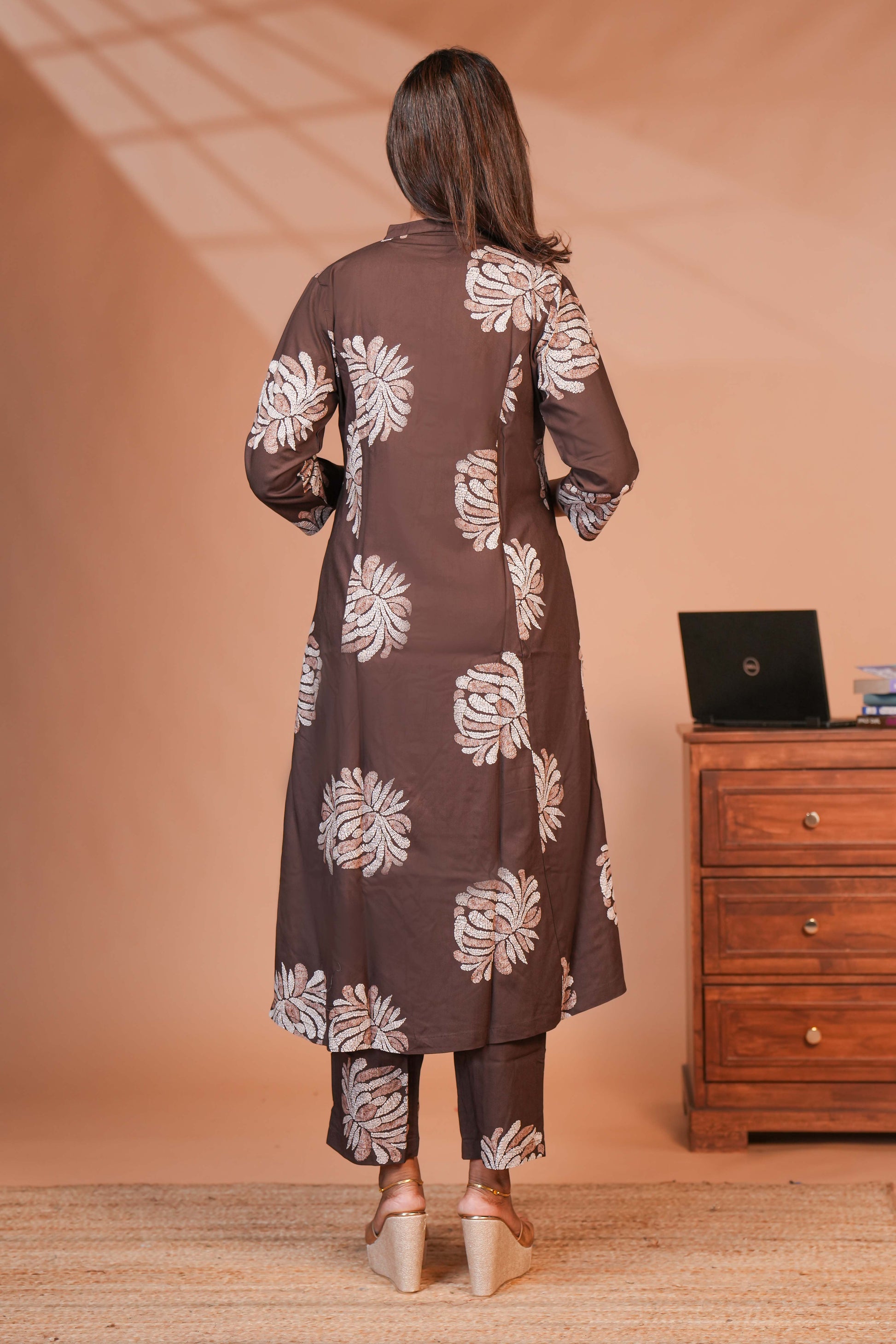 Rustic Botanical This Collection of Ethnic Co-Ord Sets Features a Contemporary Design