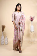 Elegant Light Pink Printed Set with Matching Dupatta 3 Piece set