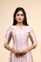 Elegant Light Pink Printed Set with Matching Dupatta 3 Piece set