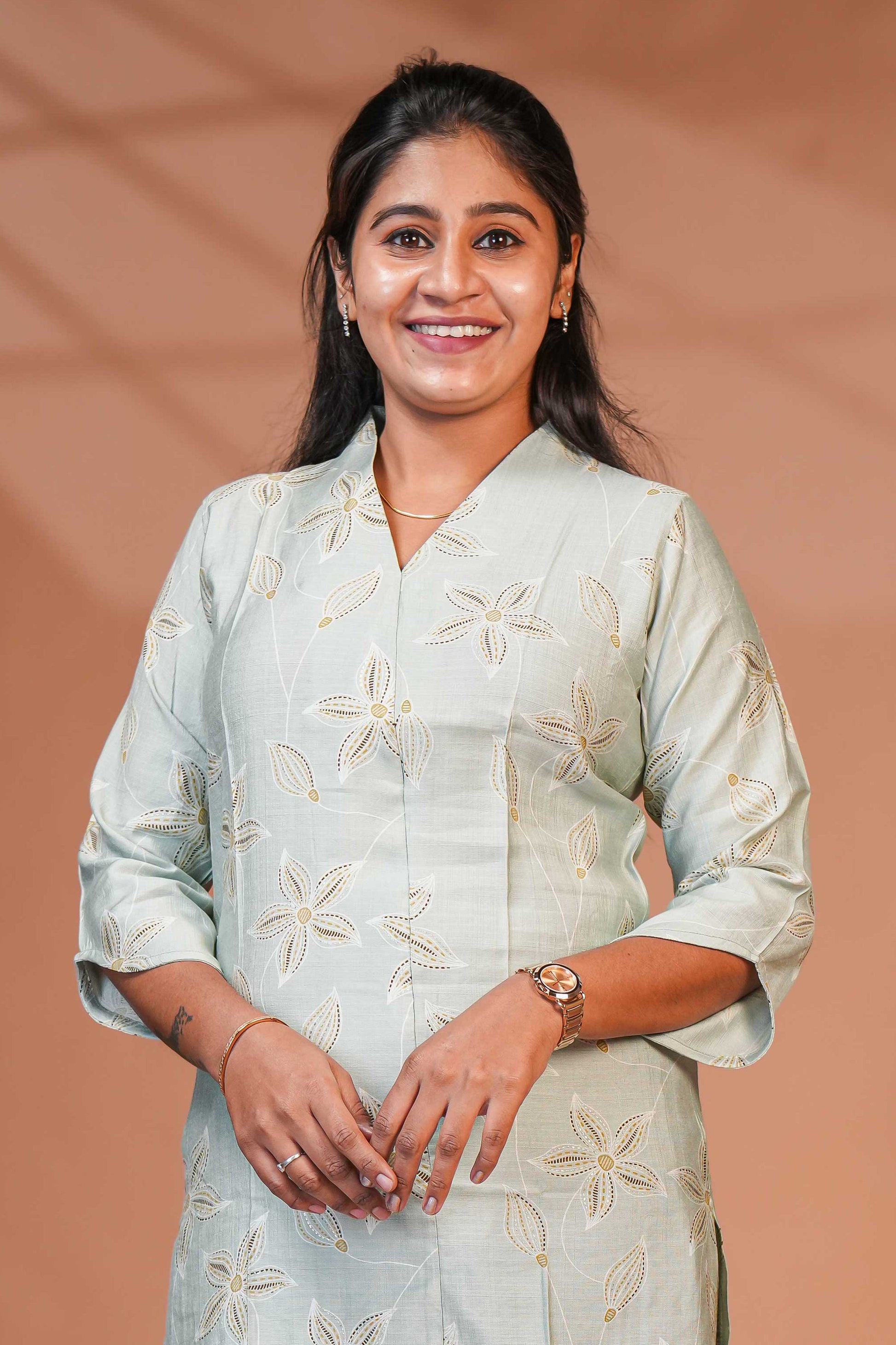 Elegant Straight-Cut Kurta With Matching Pants Co-Ord set