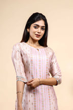 Elegant Light Pink Printed Set with Matching Dupatta 3 Piece set