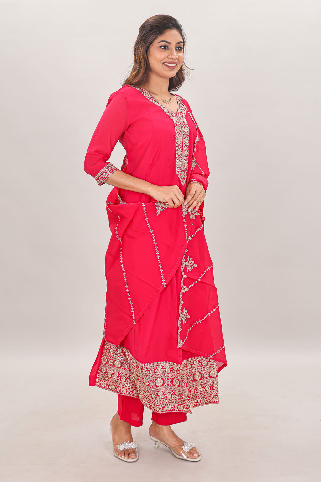 V Neck Co-ord Set From Tamil Nadu

