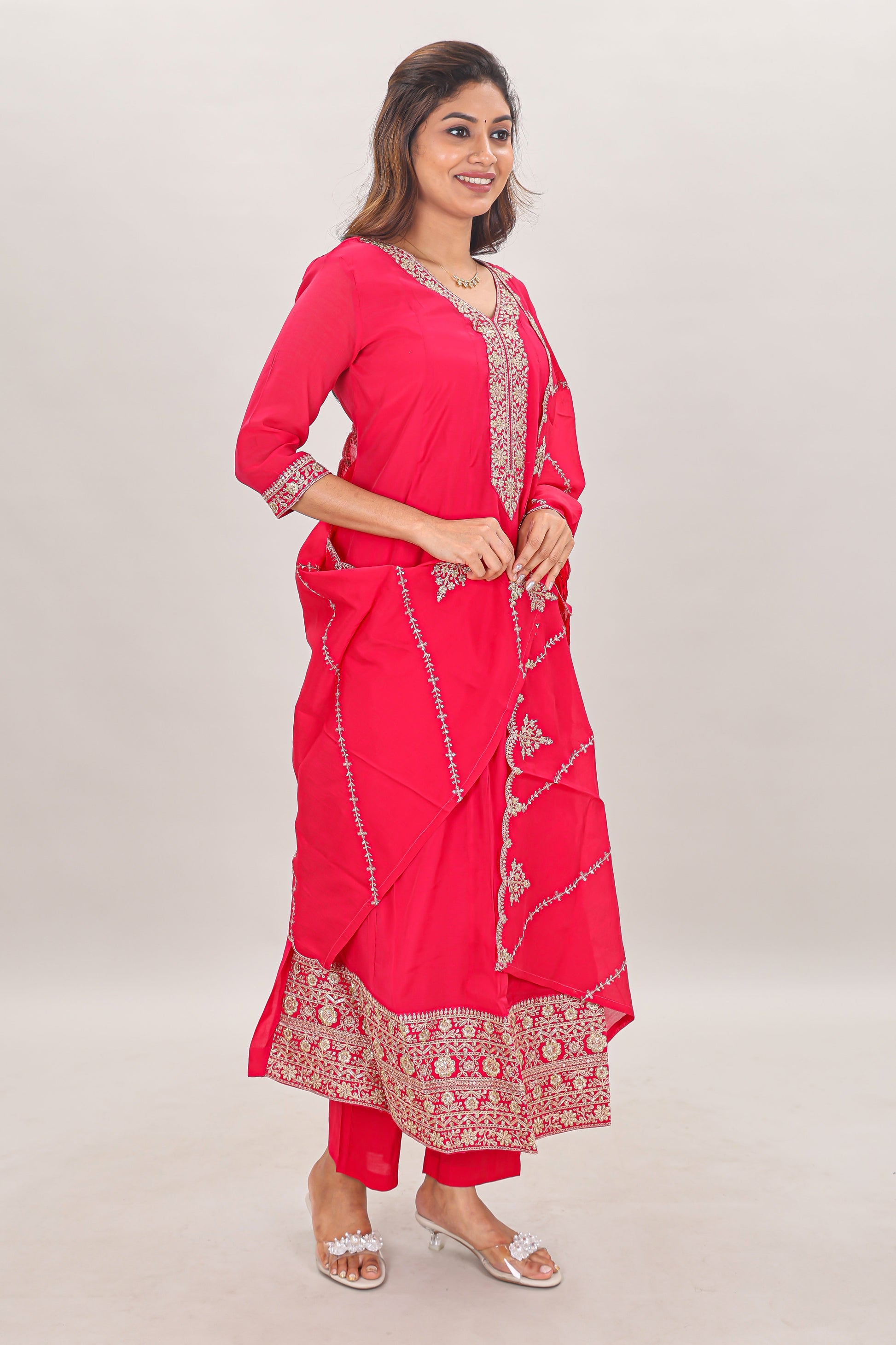 V Neck Co-ord Set From Tamil Nadu

